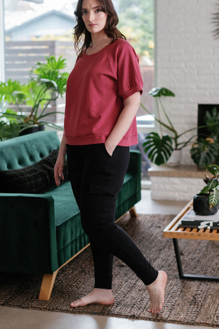 Fay Bamboo &amp; Organic Cotton Sweatshirt Cargo Joggers