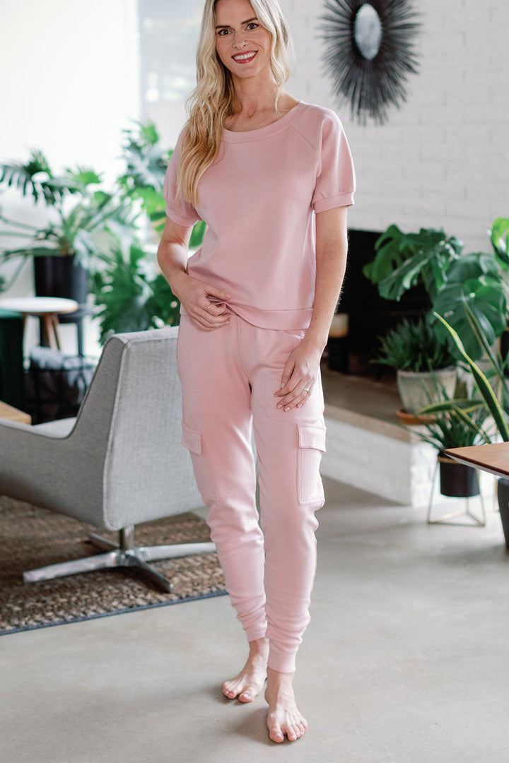 Fay Bamboo &amp; Organic Cotton Sweatshirt Cargo Joggers