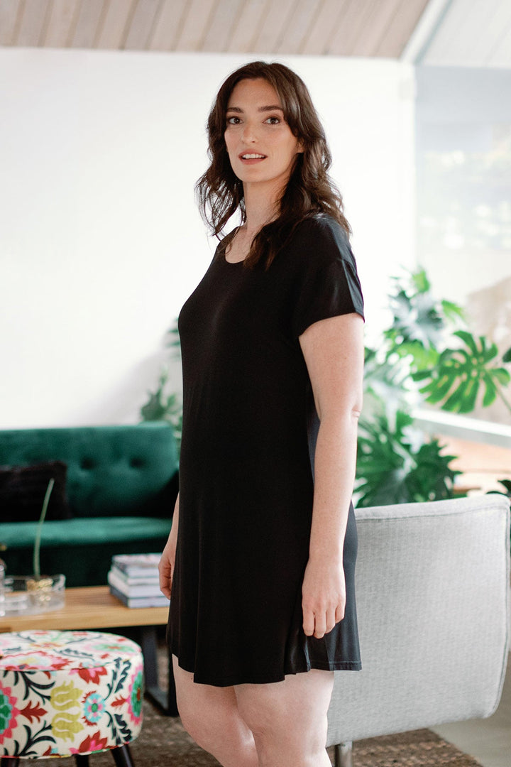 The Perfect Nightshirt - Cap Sleeve Oversized Bamboo Nightshirt