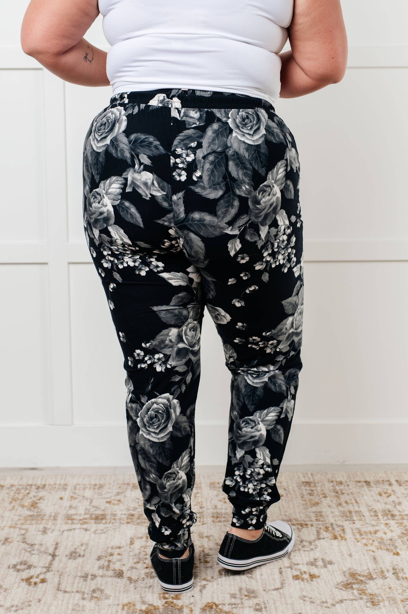 Your New Favorite Joggers in Rose Print