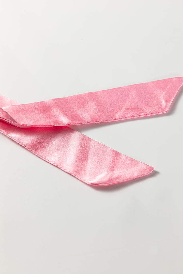 White Christmas Wine Glass Print Bow Knot Two Piece Pajama Set