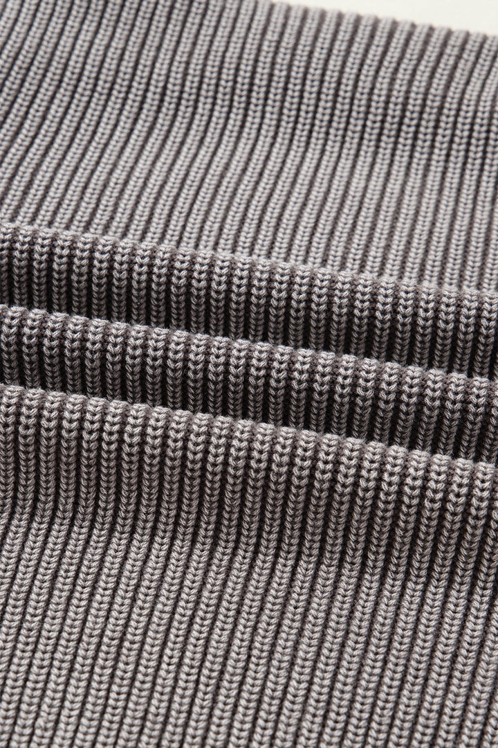 Sunny Patchwork Knit Open Sweater