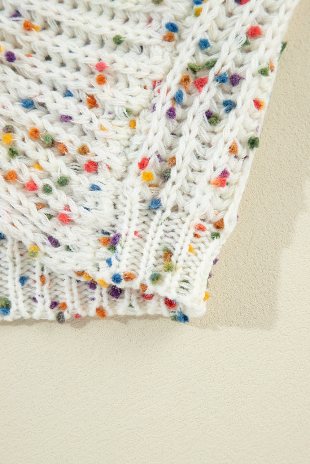 Scarlett Confetti Reversible Twist Sweater