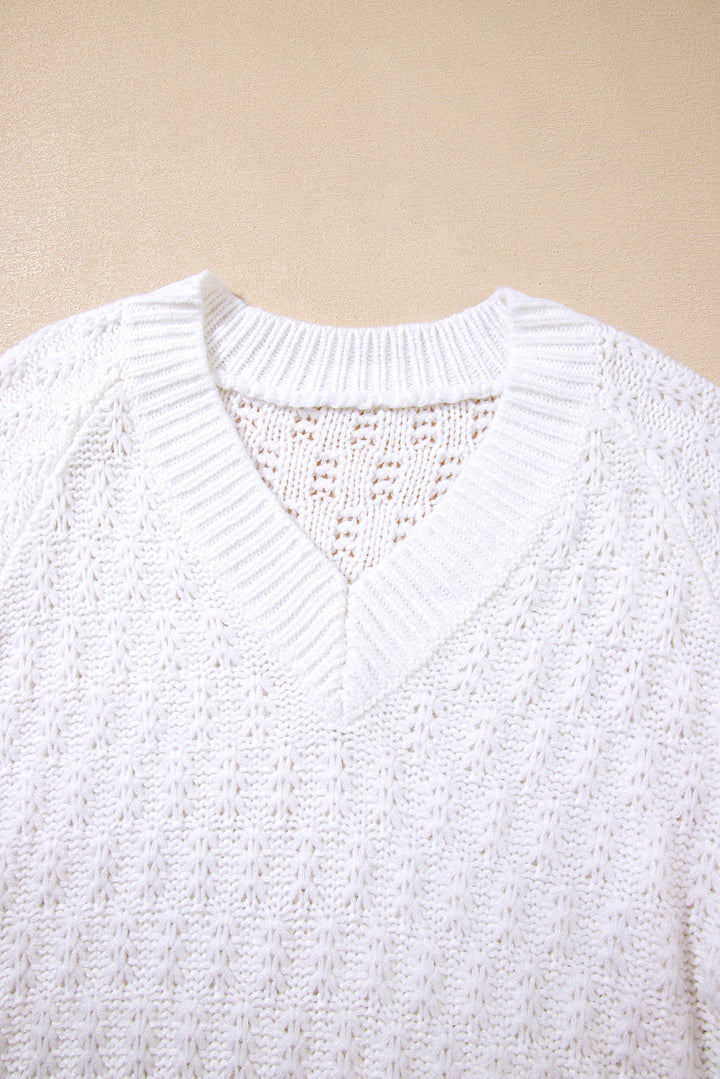 Emma Ribbed Edge Loose Sweater