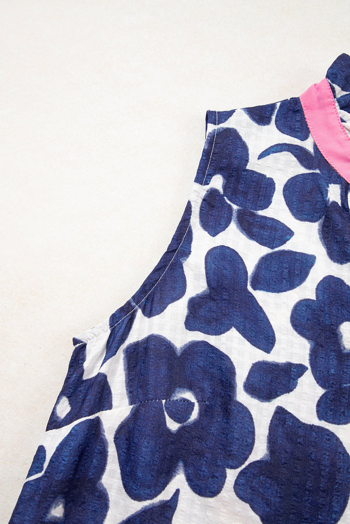 Margaret Colorblock Notched Mini Dress