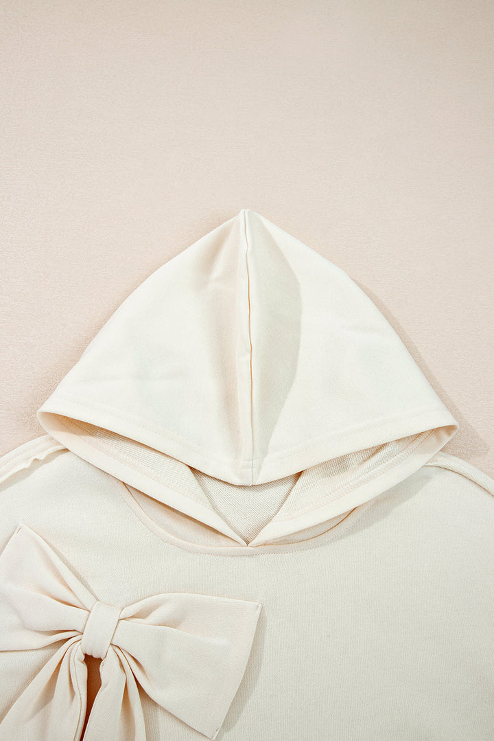 Raegwen Bow Detail Loose Hoodie