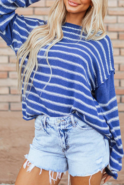 Cadence Stripe Casual Sweater