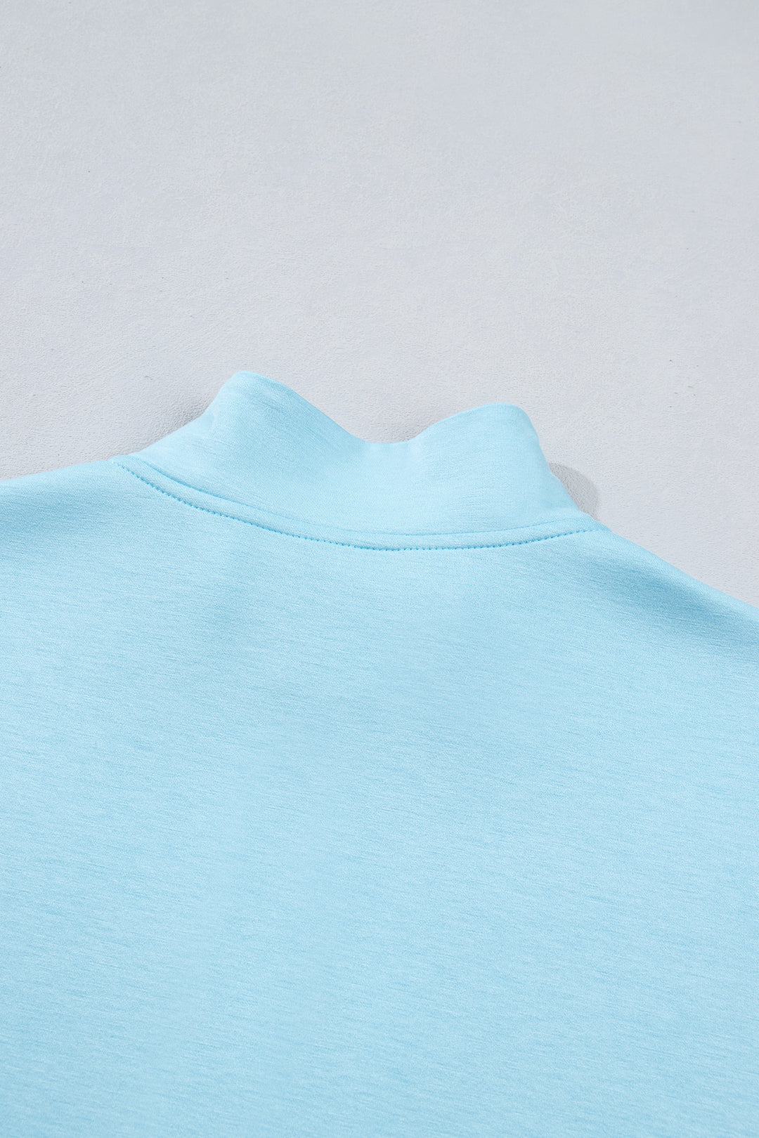 Myosotis Half Zip High Neck Tee Athleisure Short Set