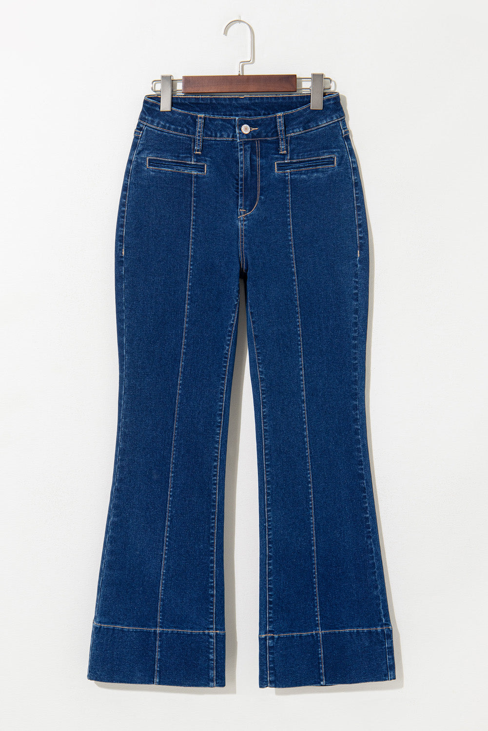 Ayleen Center Seam Deep Wash Straight Jeans