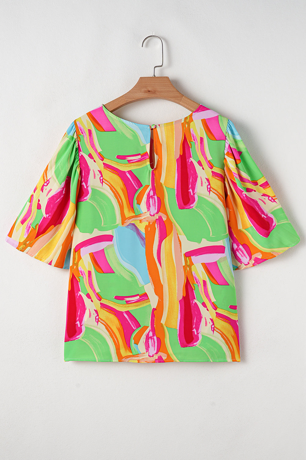 Angel Abstract Half Sleeve Blouse
