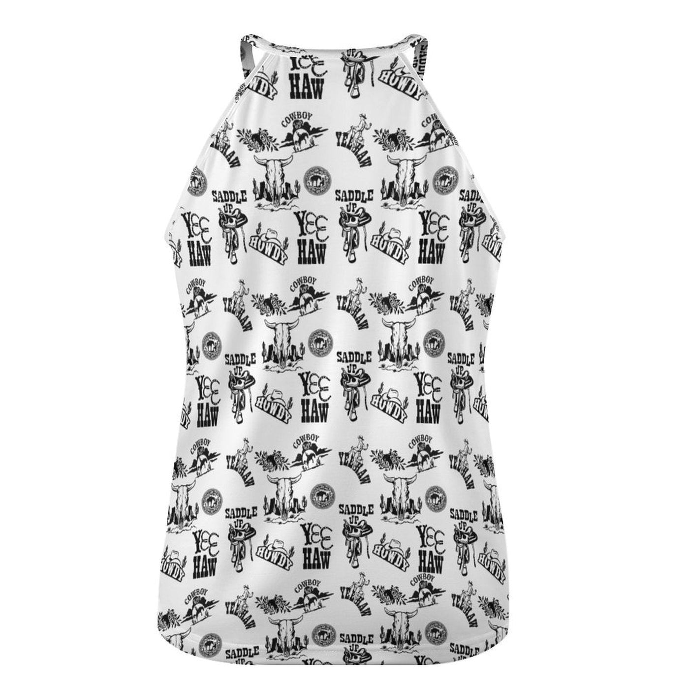 Cowboy Print Tank Top