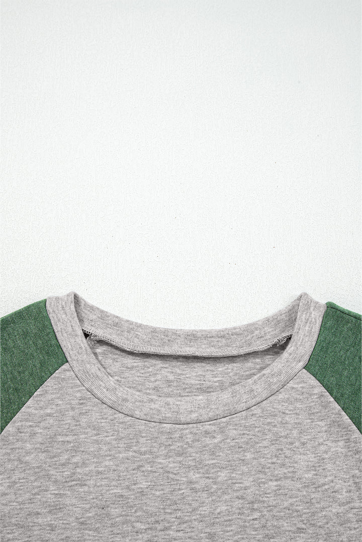 Evergreen Colorblock Raglan Long Sleeve T Shirt