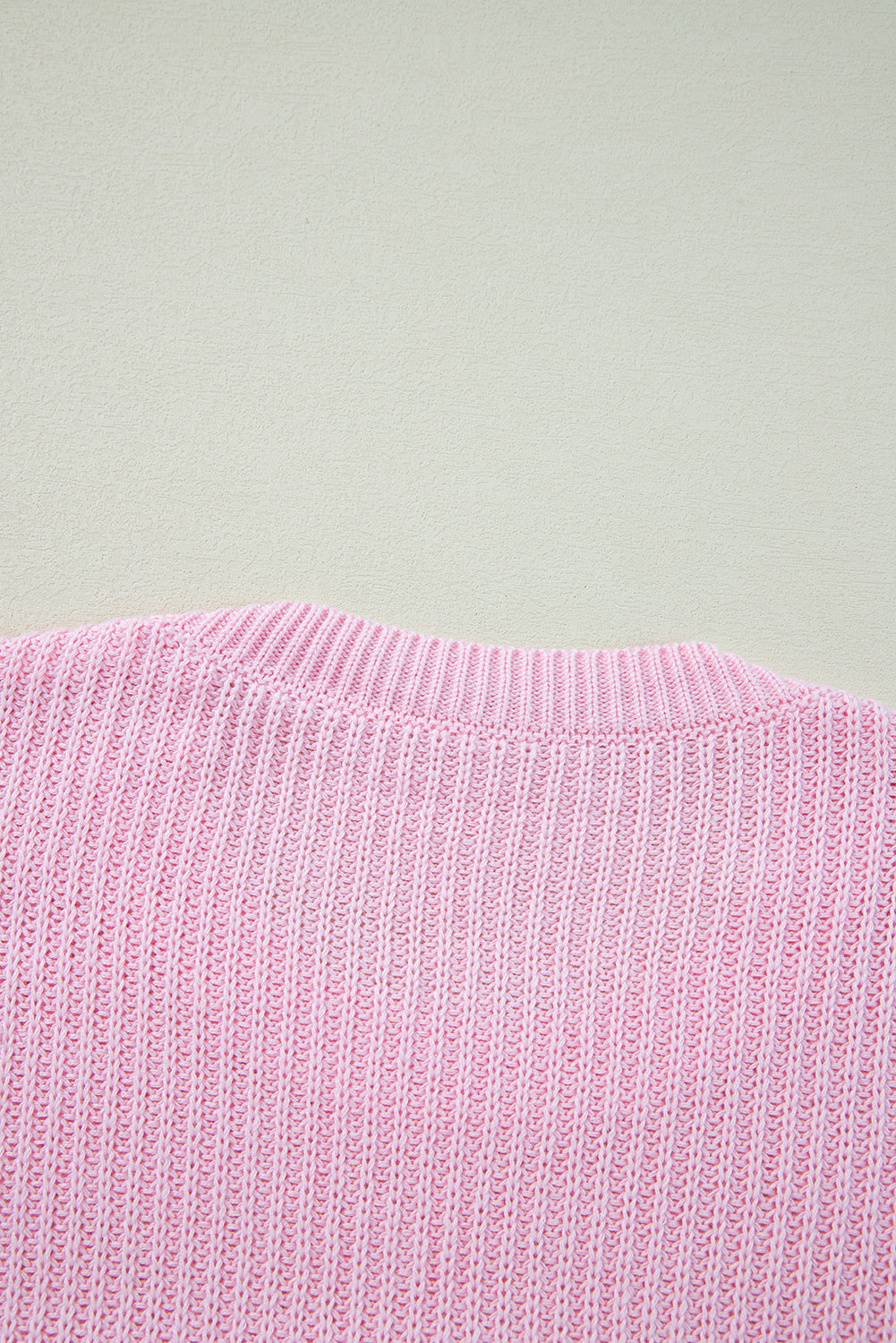 Pink Merry & Bright Pop Up Letter Waffle Knit Sweater