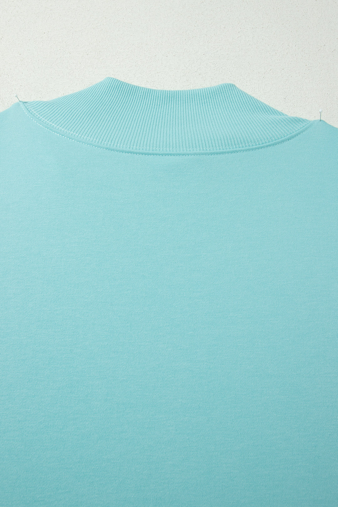 Mint Green Plus Size High Neck Cap Sleeve Top