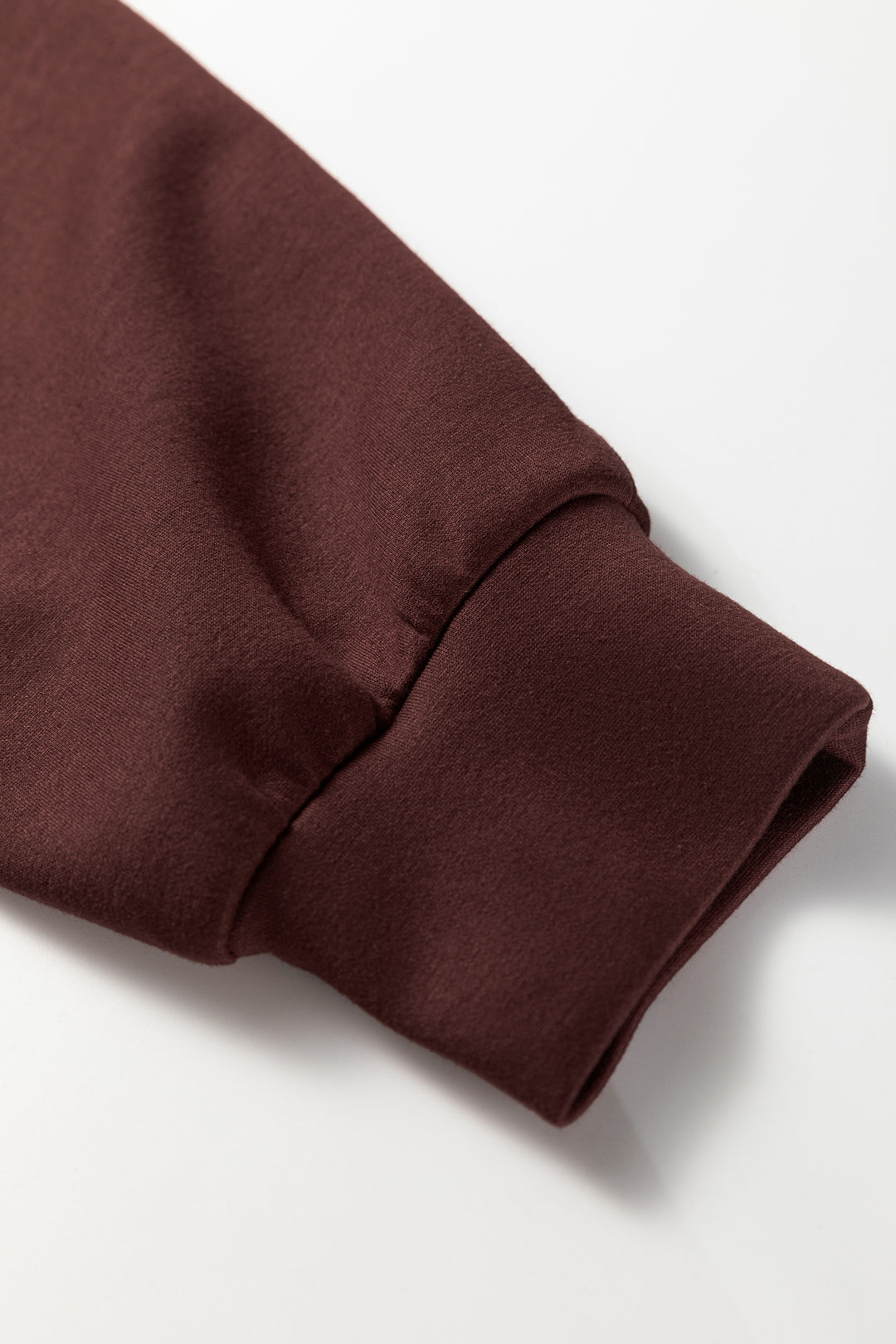 Chicory Coffee Button Drawstring Cropped Hoodie Jogger 2pcs Set