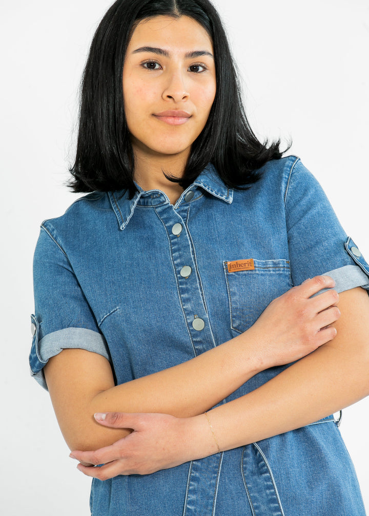 Ada Denim Midi Dress