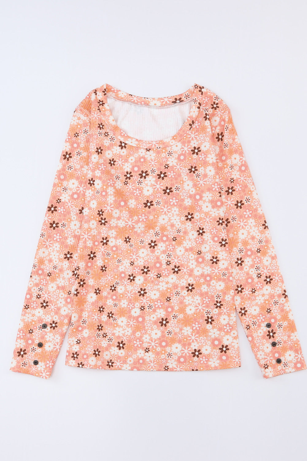 Whitney Floral Knit Long Sleeve Top