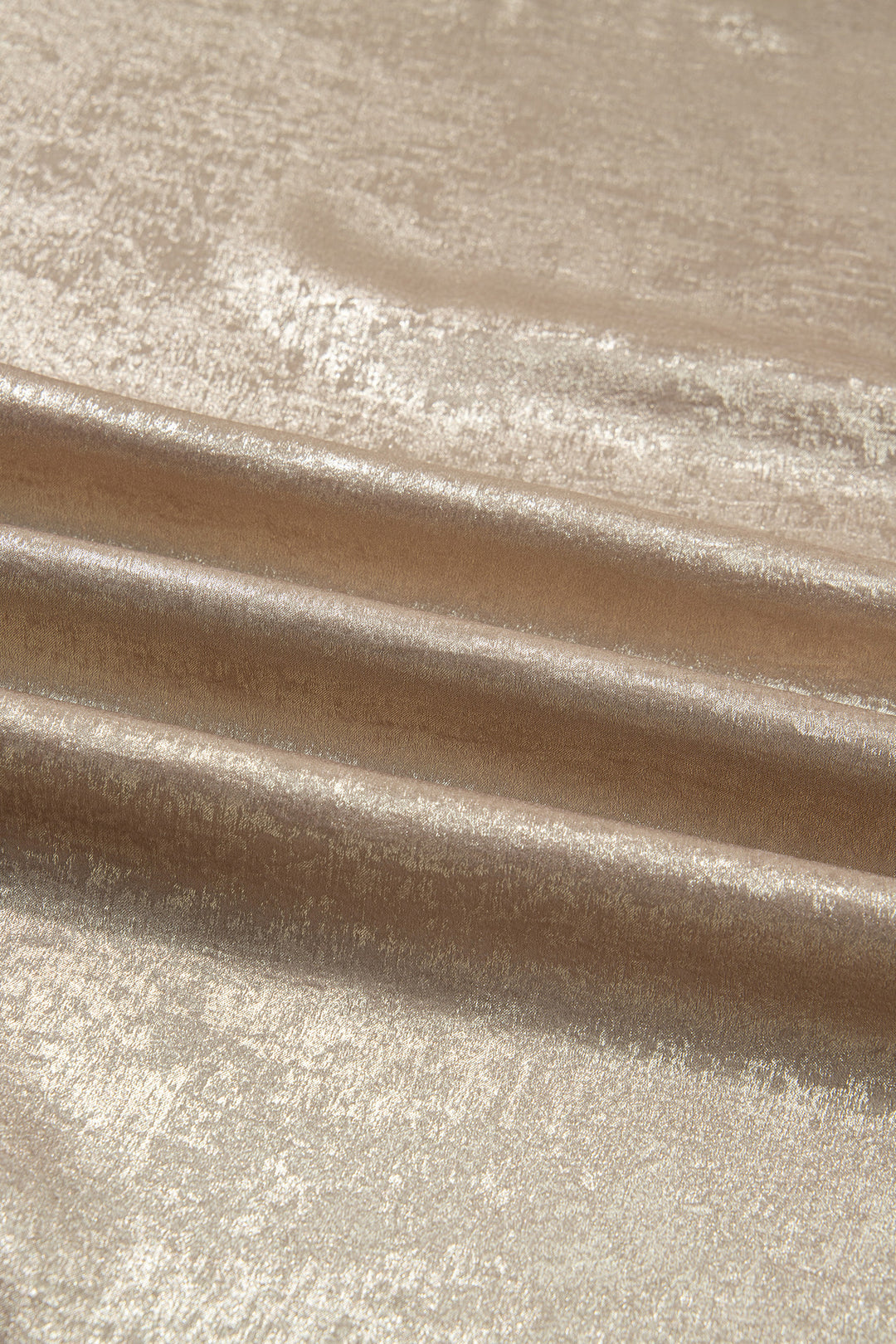 Apricot Plus Size Metallic Long Flounce Sleeve Blouse