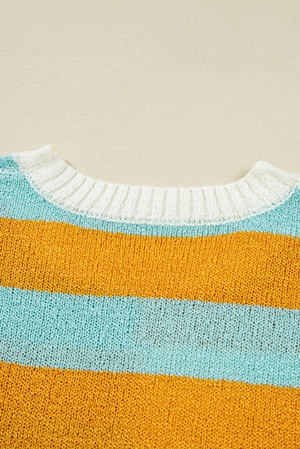 Abigail Block Striped Pullover Sweater