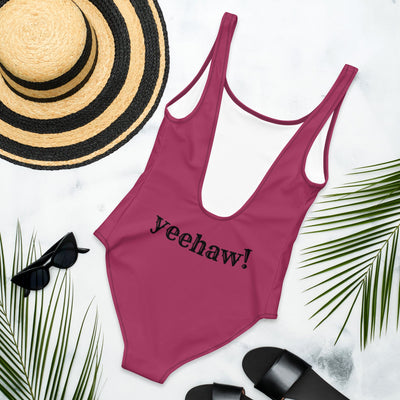 Yeehaw Ride Cowboy Ride One-Piece Swimsuit