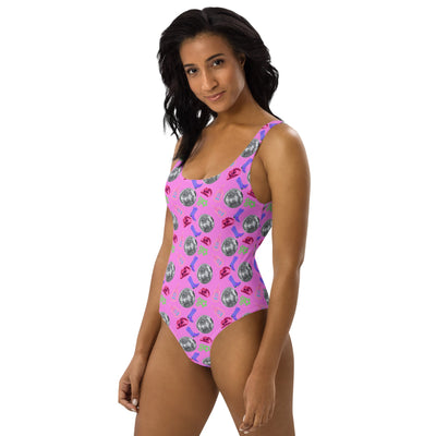 Yeehaw Disco Cowgirl One-Piece Swimsuit