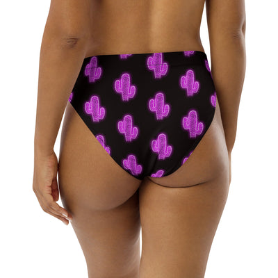 Yeehaw Purple Neon Cactus Bikini Bottom