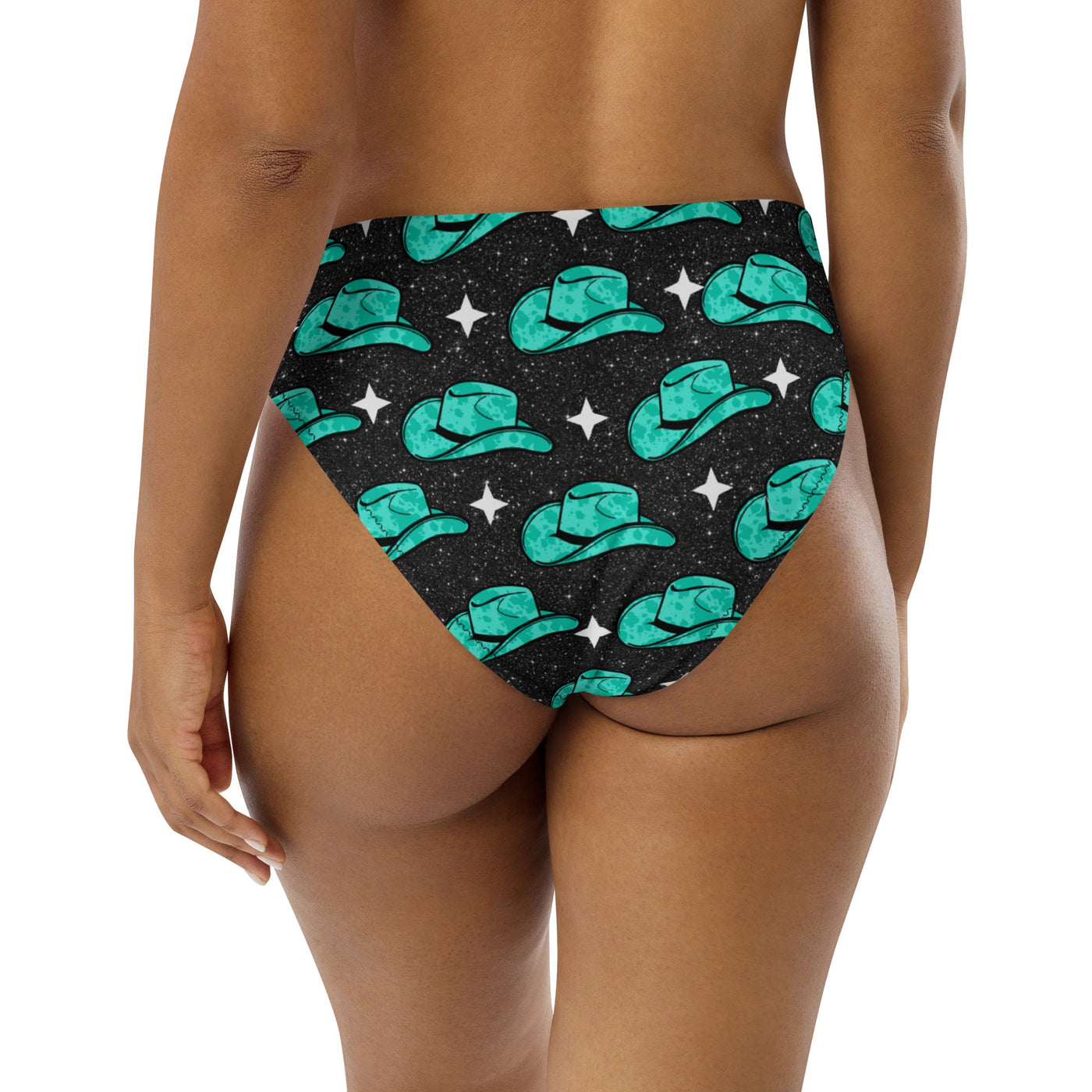 Yeehaw Turquoise Hat Bikini Bottom