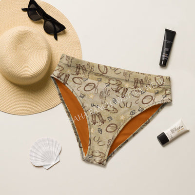 Yeehaw Vintage Western Bikini Bottom