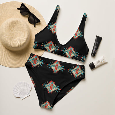 Yeehaw Black Aztec Bikini