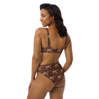 Yeehaw Leather & Longhorns Bikini