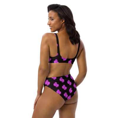 Yeehaw Purple Neon Cactus Bikini