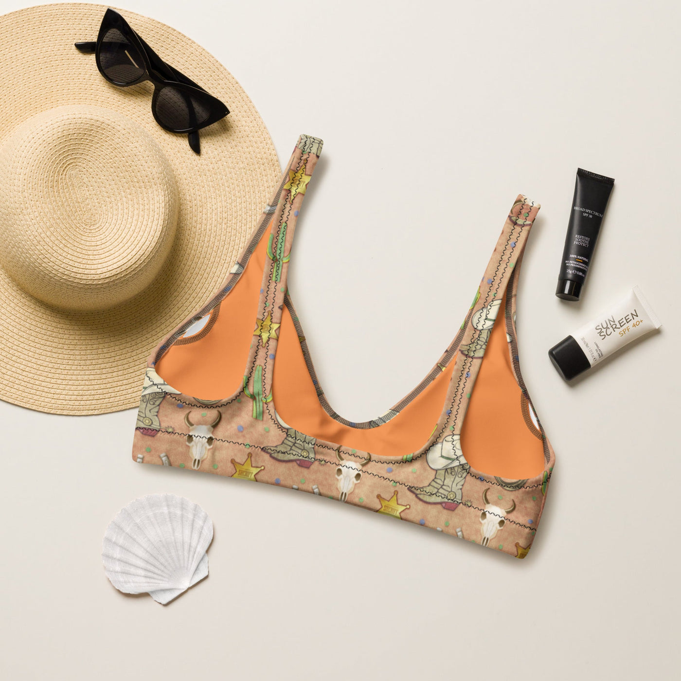 Yeehaw Desert Symbols Bikini Top