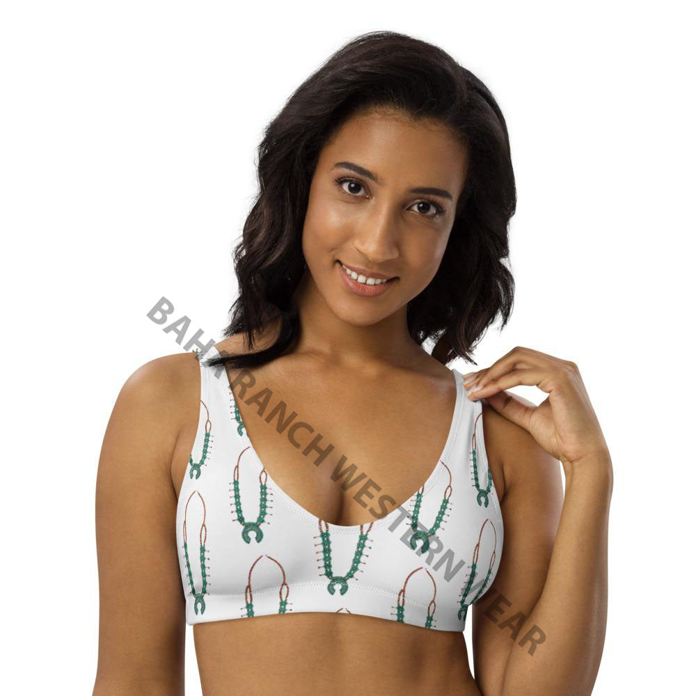 Yeehaw Squash Blossom Bikini Top