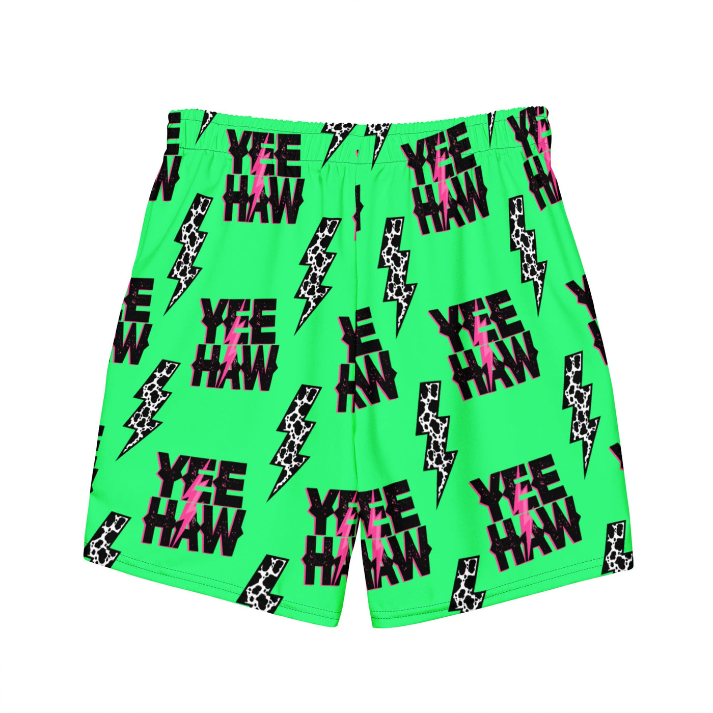 Yeehaw Neon Men's Swim Trunks