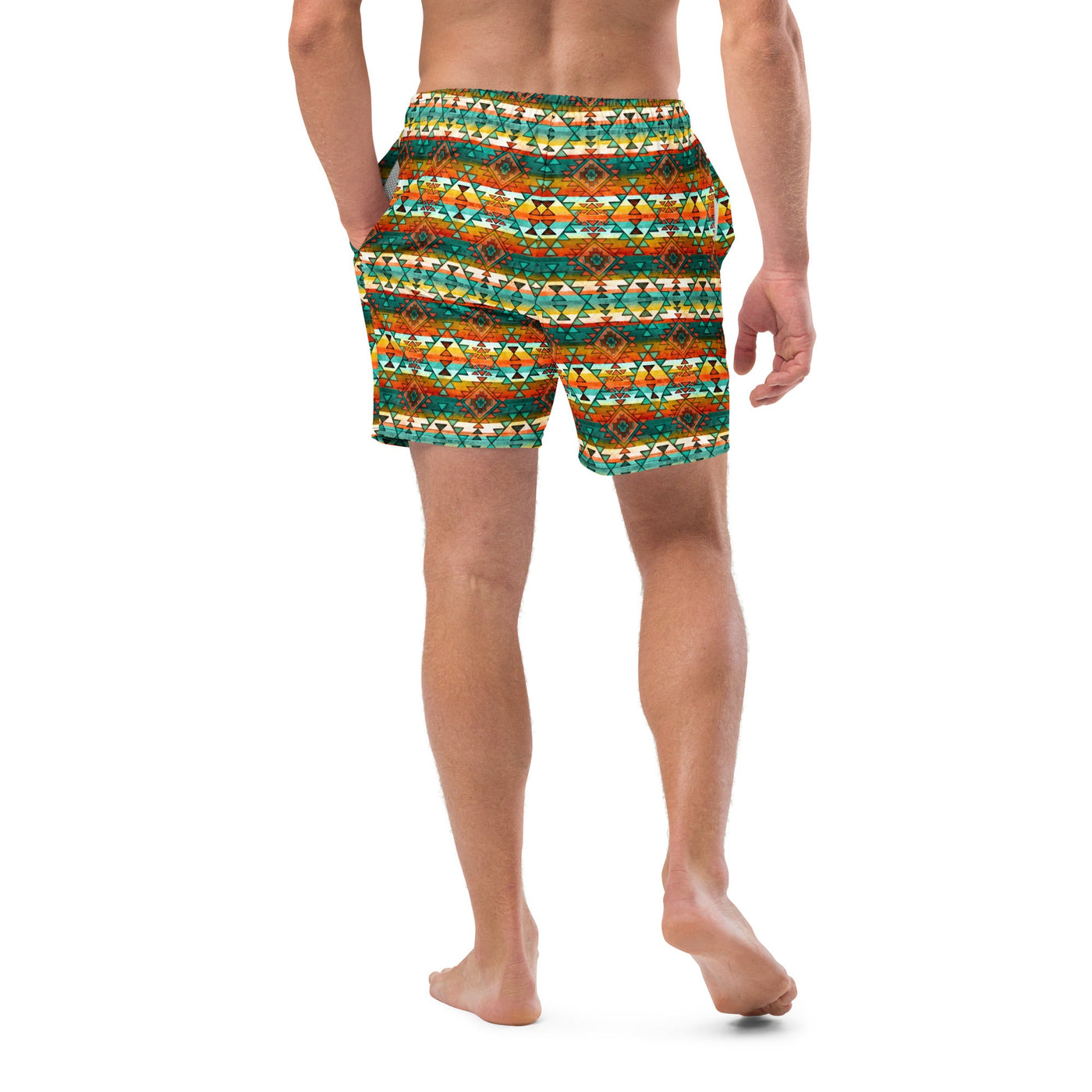 Yeehaw Native Aztec Men's Swim Trunks