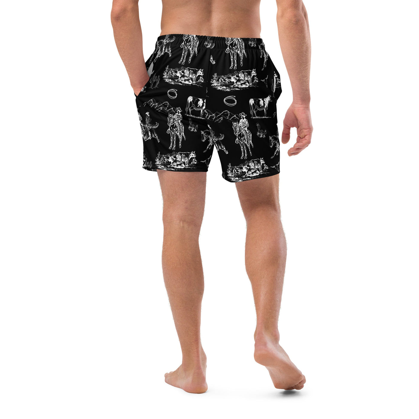 Yeehaw Ranch Life Men's Swim Trunks