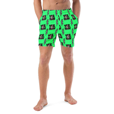 Yeehaw Neon Men's Swim Trunks