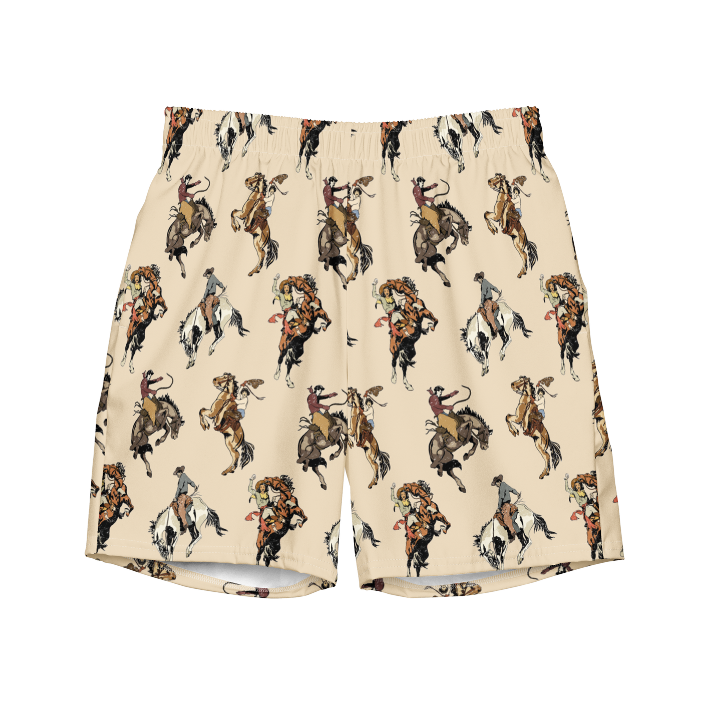 Yeehaw Vintage Cowgirl Men's Swim Trunks