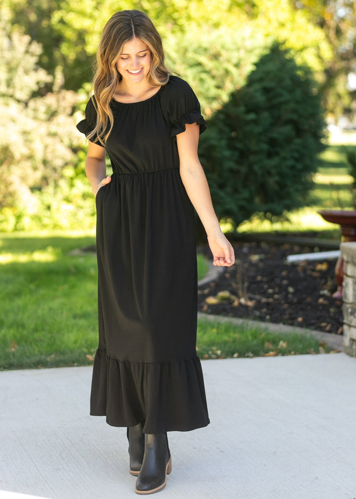 DOORBUSTER - Amy Puff Sleeve Maxi Dress - FINAL SALE