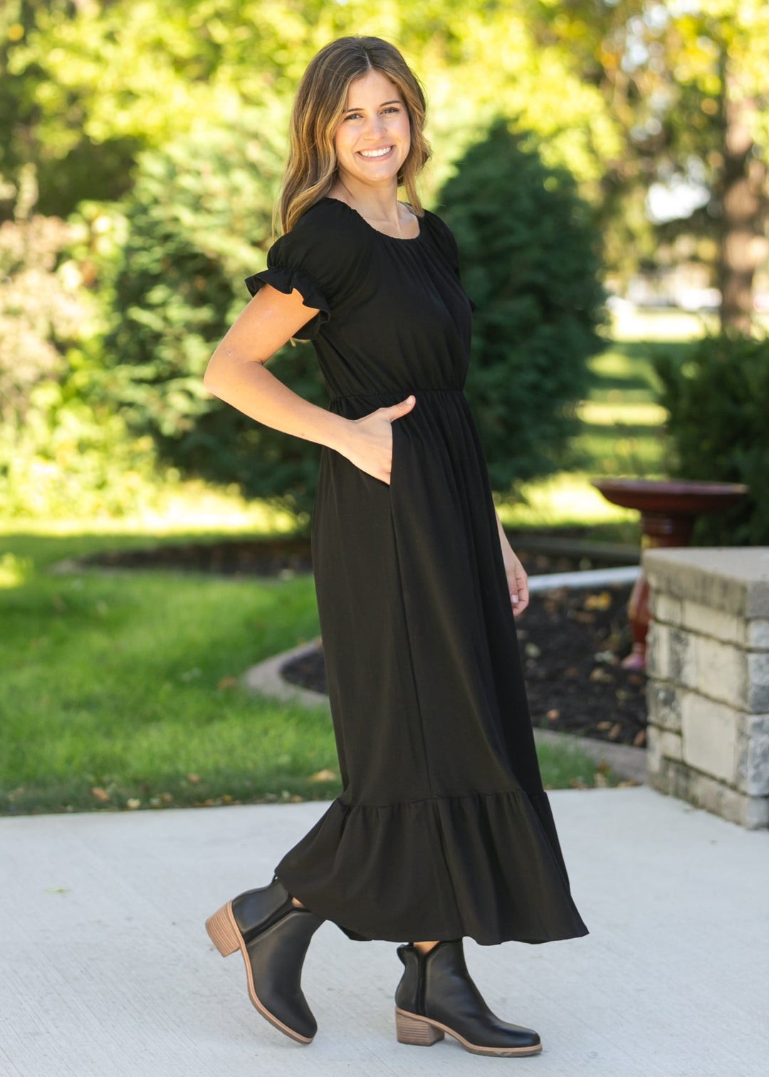 Amy Puff Sleeve Maxi Dress - FINAL SALE