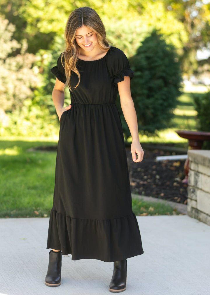DOORBUSTER - Amy Puff Sleeve Maxi Dress - FINAL SALE