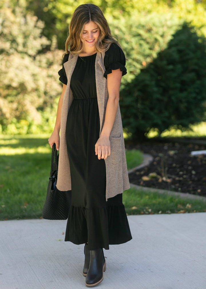 DOORBUSTER - Amy Puff Sleeve Maxi Dress - FINAL SALE