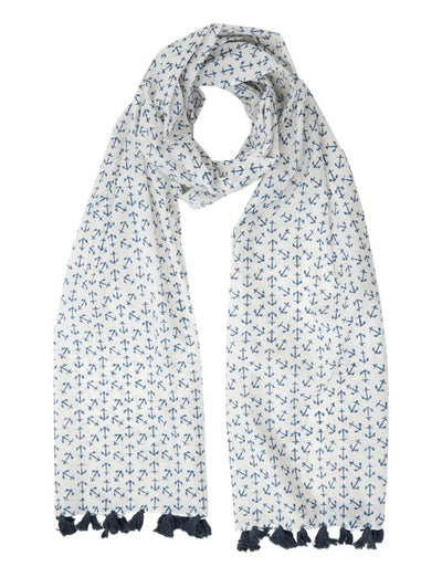 Anchor Blue Scarf