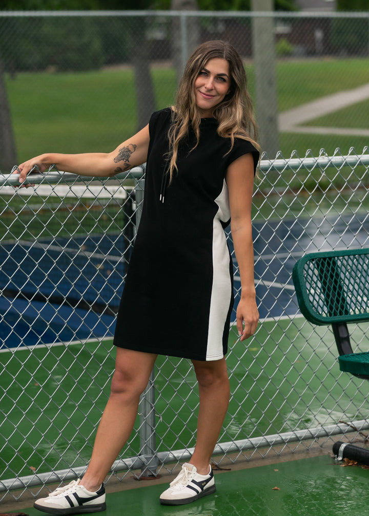 Asher Hooded Sweatshirt Dress