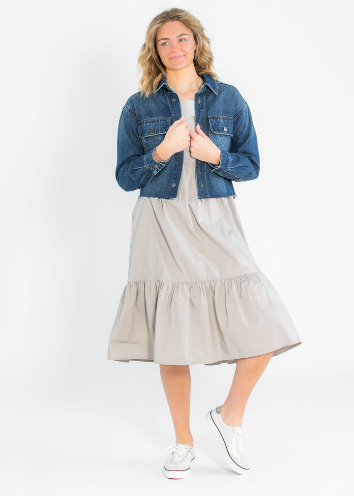 Ava Square Neck Midi Dress - FINAL SALE