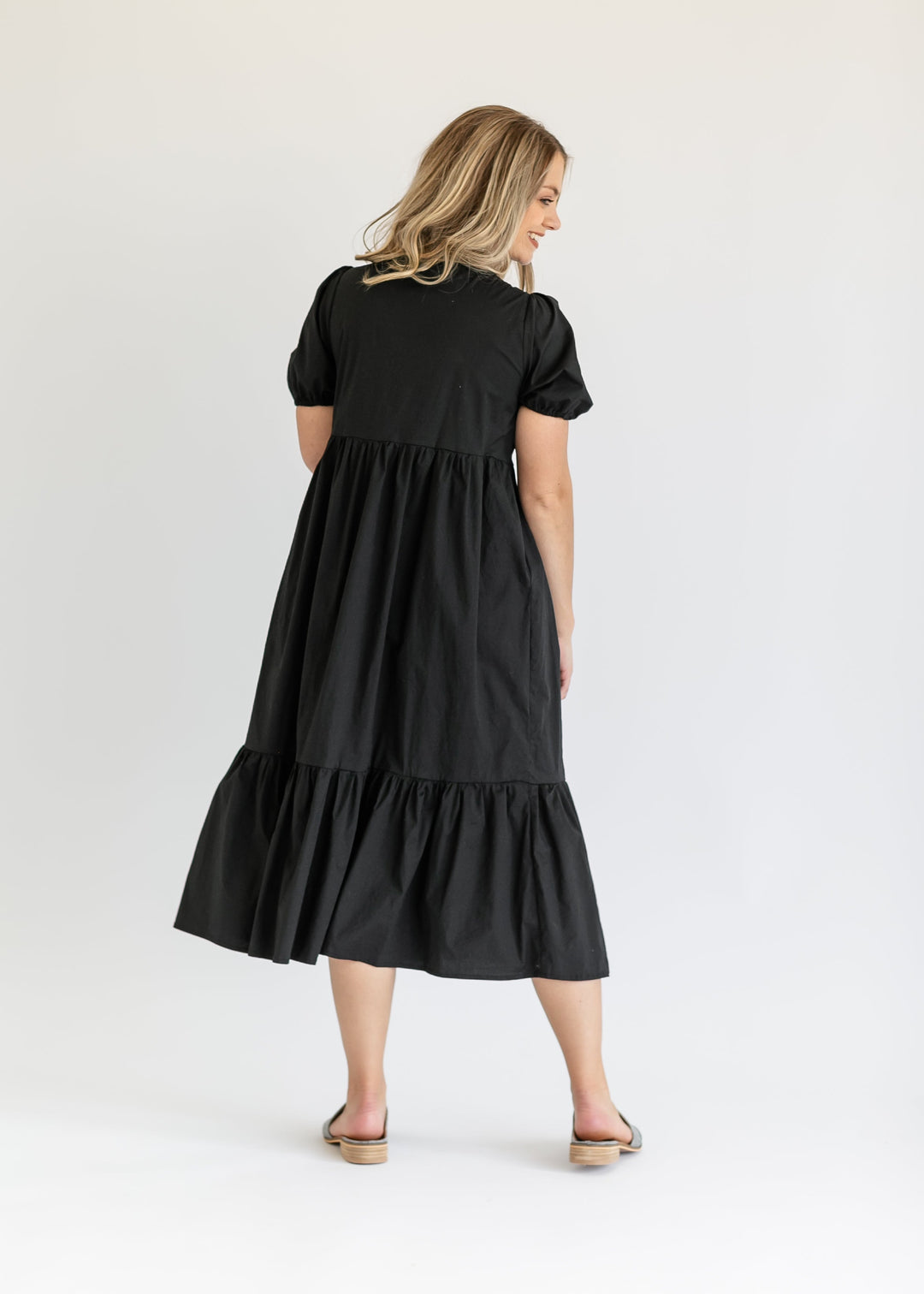 Ava Square Neck Midi Dress - FINAL SALE