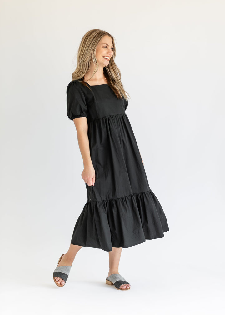 Ava Square Neck Midi Dress - FINAL SALE