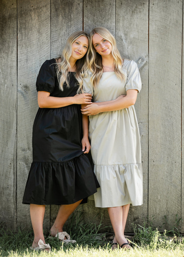 Ava Square Neck Midi Dress - FINAL SALE