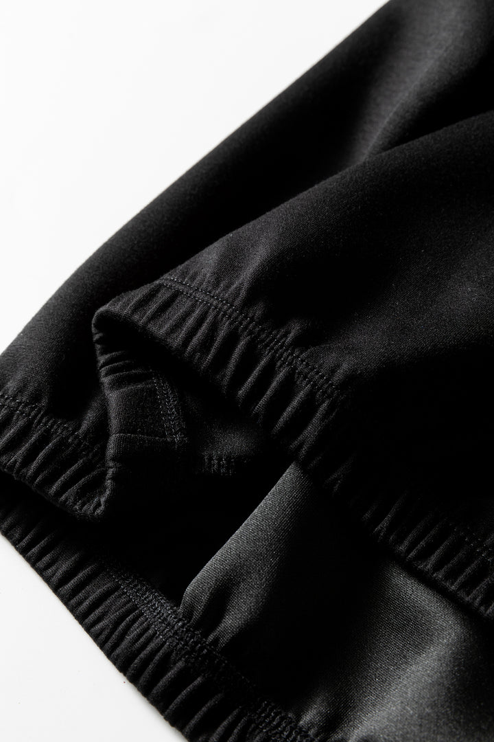 Jet Stream Leopard Contrast Drawstring Hood Drop Shoulder Loose Top