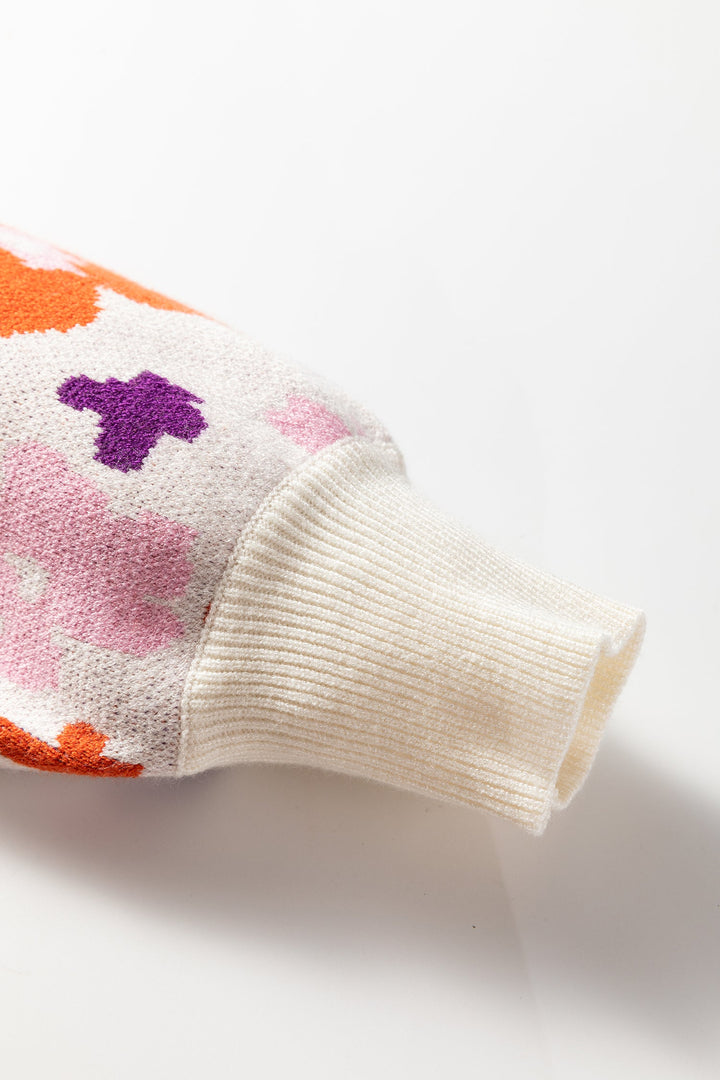 Jaylani Pattern Drop Shoulder Sweater